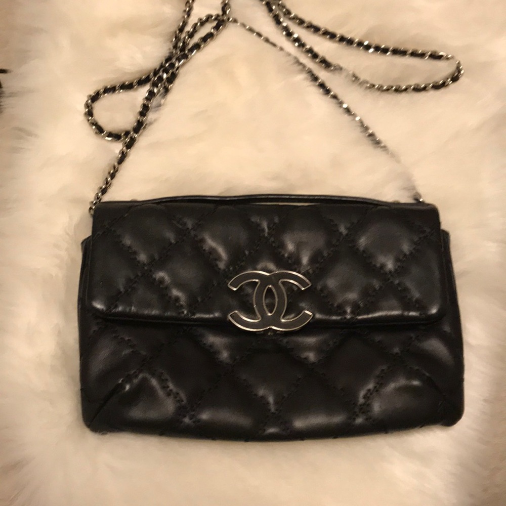 Authentic Chanel crossbody flip bag